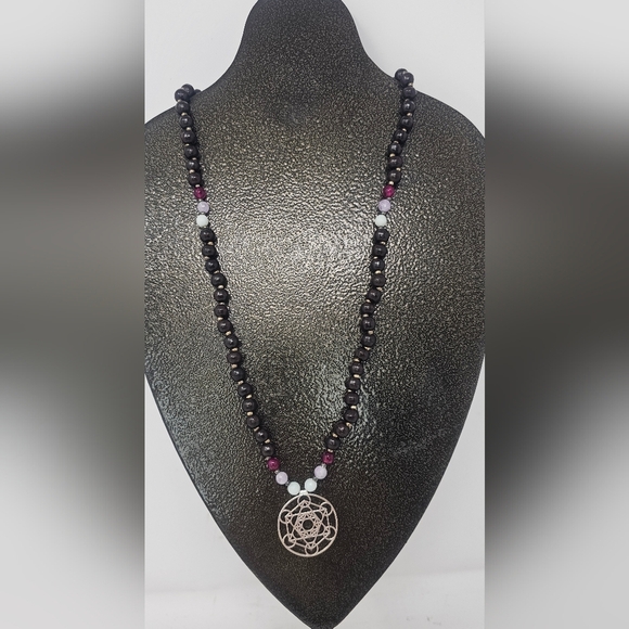 Tiny Devotions Jewelry - Tiny Devotions Metatron Mala Meditation Balance Peace+Calm Necklace 17.5" NWT